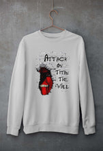 Load image into Gallery viewer, Attack on Titan Unisex Sweatshirt for Men/Women-Grey Melange-Ektarfa.online
