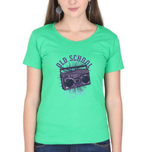 Load image into Gallery viewer, Old School T-Shirt for Women-flag green-Ektarfa.online
