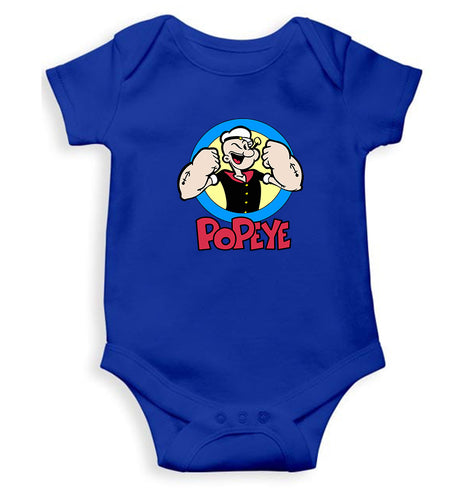 POPEYE Kids Romper For Baby Boy/Girl-0-5 Months(18 Inches)-Royal Blue-Ektarfa.online