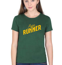 Load image into Gallery viewer, Runner Running T-Shirt for Women-Dark Green-Ektarfa.online
