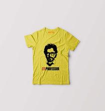 Load image into Gallery viewer, Money Heist The Professor Kids T-Shirt for Boy/Girl-Yellow-Ektarfa.online
