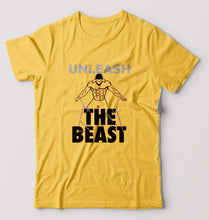 Load image into Gallery viewer, Gym Beast T-Shirt for Men-Golden Yellow-Ektarfa.online
