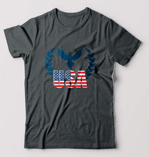 Load image into Gallery viewer, USA America T-Shirt for Men-Steel grey-Ektarfa.online
