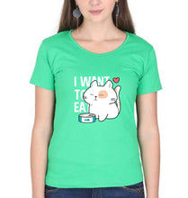 Load image into Gallery viewer, Cat T-Shirt for Women-Flag Green-Ektarfa.online
