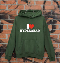 Load image into Gallery viewer, I Love Hyderabad Unisex Hoodie for Men/Women-Dark Green-Ektarfa.online
