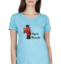 Load image into Gallery viewer, Tiger Woods T-Shirt for Women-SkyBlue-Ektarfa.online
