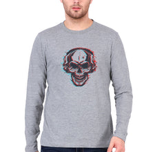 Load image into Gallery viewer, Skull Full Sleeves T-Shirt for Men-GREY-Ektarfa.online
