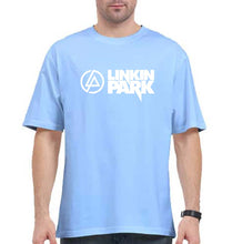 Load image into Gallery viewer, Linkin Park Oversized T-Shirt for Men-Baby Blue-Ektarfa.online
