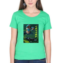 Load image into Gallery viewer, Sebastian Vettel F1 T-Shirt for Women-XS(32 Inches)-flag green-Ektarfa.online
