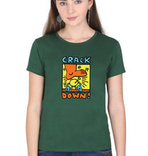 Load image into Gallery viewer, Keith Haring T-Shirt for Women-Dark Green-Ektarfa.online
