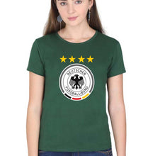 Load image into Gallery viewer, Germany Football T-Shirt for Women-Dark Green-Ektarfa.online
