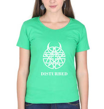Load image into Gallery viewer, Disturbed T-Shirt for Women-Flag Green-Ektarfa.online
