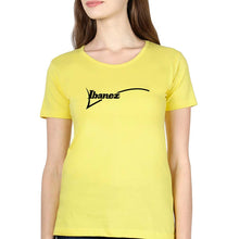 Load image into Gallery viewer, Ibanez Guitar T-Shirt for Women-Yellow-Ektarfa.online
