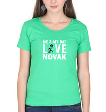 Load image into Gallery viewer, Love Novak Djokovic Tennis T-Shirt for Women-flag green-Ektarfa.online
