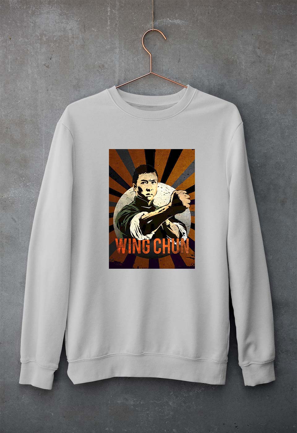 IP Man Unisex Sweatshirt for Men/Women-Grey Melange-Ektarfa.online