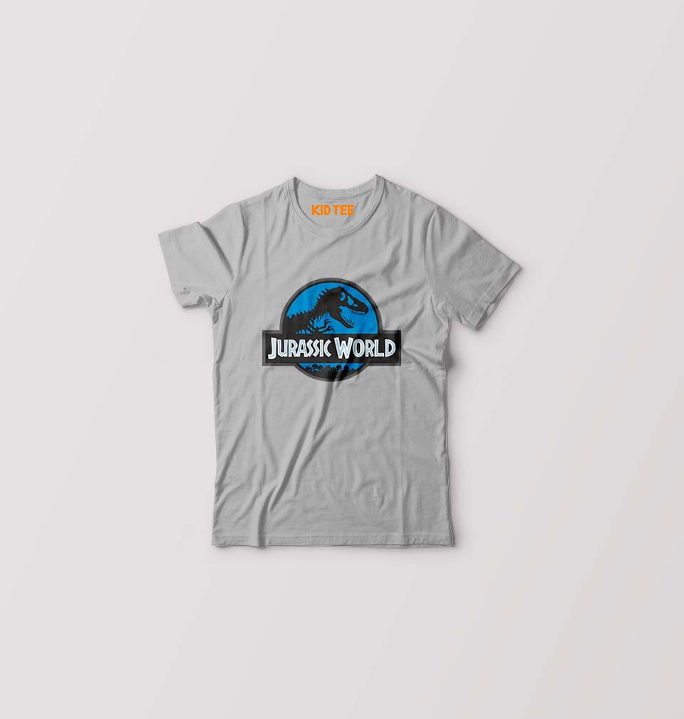 Jurassic World Kids T-Shirt for Boy/Girl-Grey-Ektarfa.online