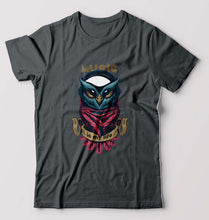 Load image into Gallery viewer, Owl Music T-Shirt for Men-Steel Grey-Ektarfa.online
