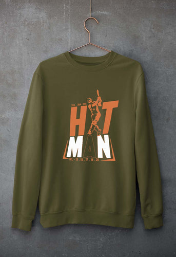 Rohit Sharma Unisex Sweatshirt for Men/Women-Olive Green-Ektarfa.online