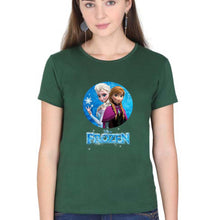 Load image into Gallery viewer, Frozen Elsa T-Shirt for Women-Dark Green-Ektarfa.online
