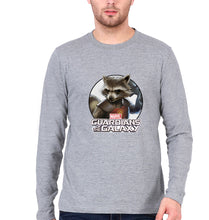 Load image into Gallery viewer, Rocket Raccoon Full Sleeves T-Shirt for Men-GREY-Ektarfa.online
