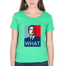 Load image into Gallery viewer, Michael Scott T-Shirt for Women-Flag Green-Ektarfa.online
