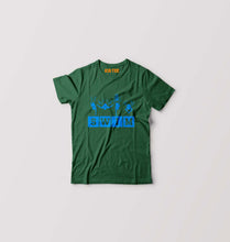 Load image into Gallery viewer, Swim Kids T-Shirt for Boy/Girl-Dark Green-Ektarfa.online
