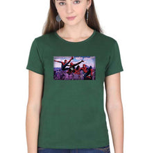 Load image into Gallery viewer, Spiderman Superhero T-Shirt for Women-Dark Green-Ektarfa.online
