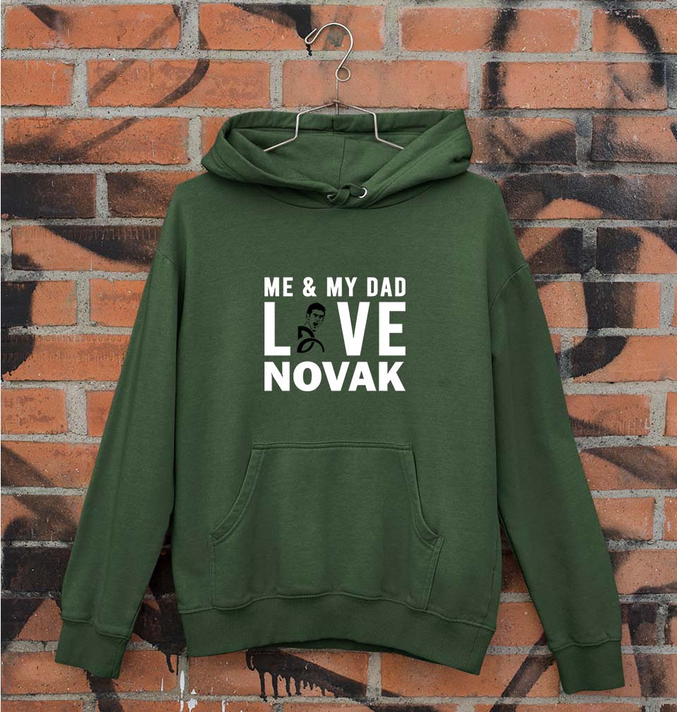 Love Novak Djokovic Tennis Unisex Hoodie for Men/Women-Dark Green-Ektarfa.online