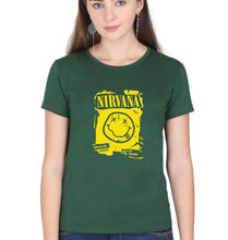 Load image into Gallery viewer, Nirvana T-Shirt for Women-Dark Green-Ektarfa.online
