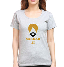 Load image into Gallery viewer, Sardar JI T-Shirt for Women-Grey Melange-Ektarfa.online
