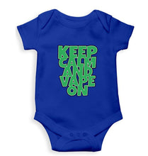 Load image into Gallery viewer, keep calm and vape on Kids Romper For Baby Boy/Girl-Royal Blue-Ektarfa.online
