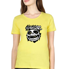 Load image into Gallery viewer, Gorillaz T-Shirt for Women-Yellow-Ektarfa.online
