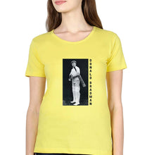 Load image into Gallery viewer, Donald Bradman T-Shirt for Women-Yellow-Ektarfa.online
