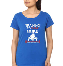 Load image into Gallery viewer, Goku Gym T-Shirt for Women-Royal Blue-Ektarfa.online

