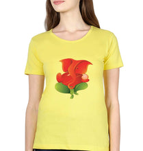 Load image into Gallery viewer, Ganpati JI(Ganesh) T-Shirt for Women-Yellow-Ektarfa.online
