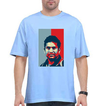 Load image into Gallery viewer, Sachin Tendulkar Oversized T-Shirt for Men-Baby Blue-Ektarfa.online
