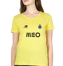 Load image into Gallery viewer, FC Porto 2021-22 T-Shirt for Women-Yellow-Ektarfa.online
