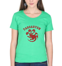 Load image into Gallery viewer, House Targaryen (GOT) T-Shirt for Women-flag green-Ektarfa.online
