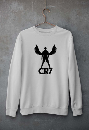 Cristiano Ronaldo CR7 Unisex Sweatshirt for Men/Women-Grey Melange-Ektarfa.online