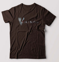 Load image into Gallery viewer, Vikings T-Shirt for Men-Coffee Brown-Ektarfa.online
