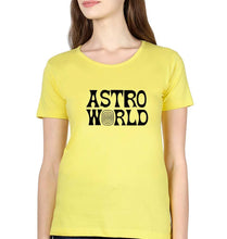 Load image into Gallery viewer, Astroworld Travis Scott T-Shirt for Women-Yellow-Ektarfa.online
