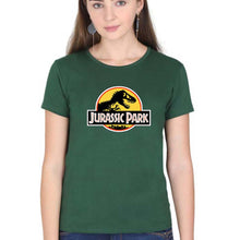 Load image into Gallery viewer, Jurassic Park T-Shirt for Women-Dark Green-Ektarfa.online
