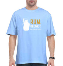 Load image into Gallery viewer, Rum Oversized T-Shirt for Men-Baby Blue-Ektarfa.online
