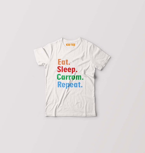 Carrom Kids T-Shirt for Boy/Girl-White-Ektarfa.online