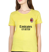 Load image into Gallery viewer, A.C. Milan 2021-22 T-Shirt for Women-Yellow-Ektarfa.online
