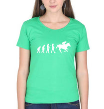 Load image into Gallery viewer, Horse Riding T-Shirt for Women-flag green-Ektarfa.online
