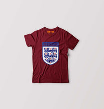 Load image into Gallery viewer, England Football Kids T-Shirt for Boy/Girl-Maroon-Ektarfa.online
