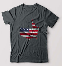 Load image into Gallery viewer, USA America T-Shirt for Men-Steel grey-Ektarfa.online
