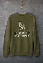 Load image into Gallery viewer, Techno Unisex Sweatshirt for Men/Women-Olive Green-Ektarfa.online
