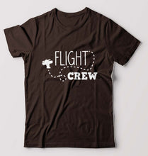 Load image into Gallery viewer, Flight Crew T-Shirt for Men-Coffee Brown-Ektarfa.online
